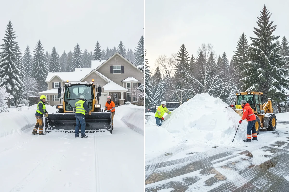 Hotel Sidewalk Clearing in Carbonado, Pierce County, WA - Clear the arrival canopy and check-in walk as top priority