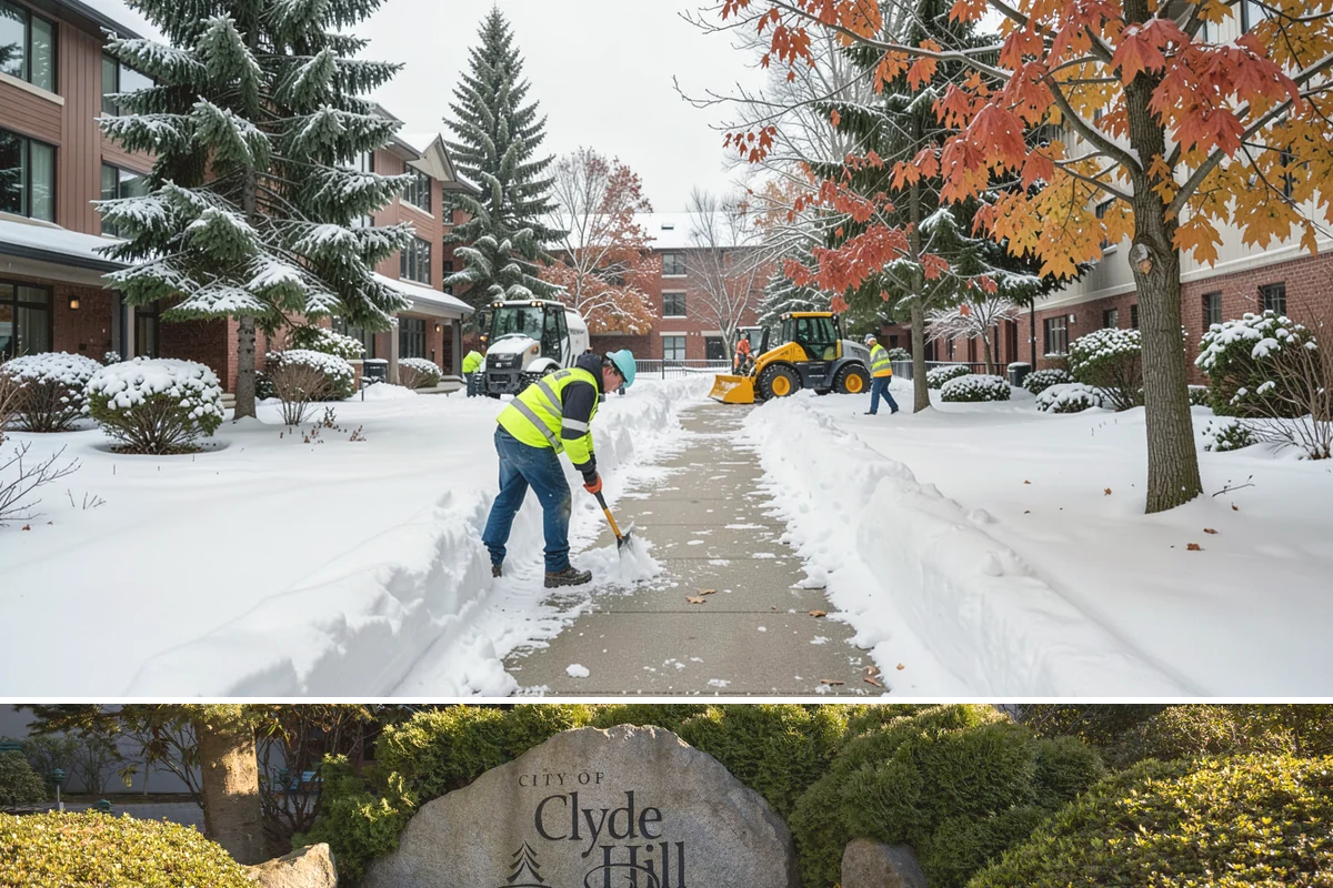 Hotel Sidewalk Clearing in Clyde Hill, King County, WA - Hotel demand is steady from December through February, with overnight freezing drizzle posing the greatest risk to late-arriving...