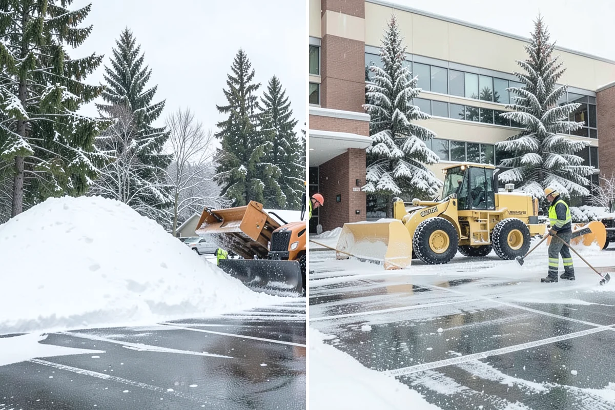 Hotel Sidewalk Clearing in Coupeville, Island County, WA - Clear the arrival canopy and check-in walk as top priority
