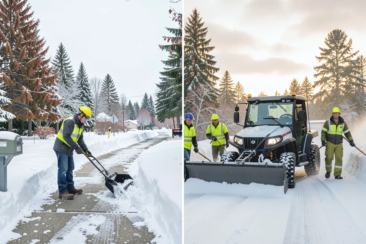 Hotel Sidewalk Clearing in Des Moines, King County, WA - Clear the arrival canopy and check-in walk as top priority