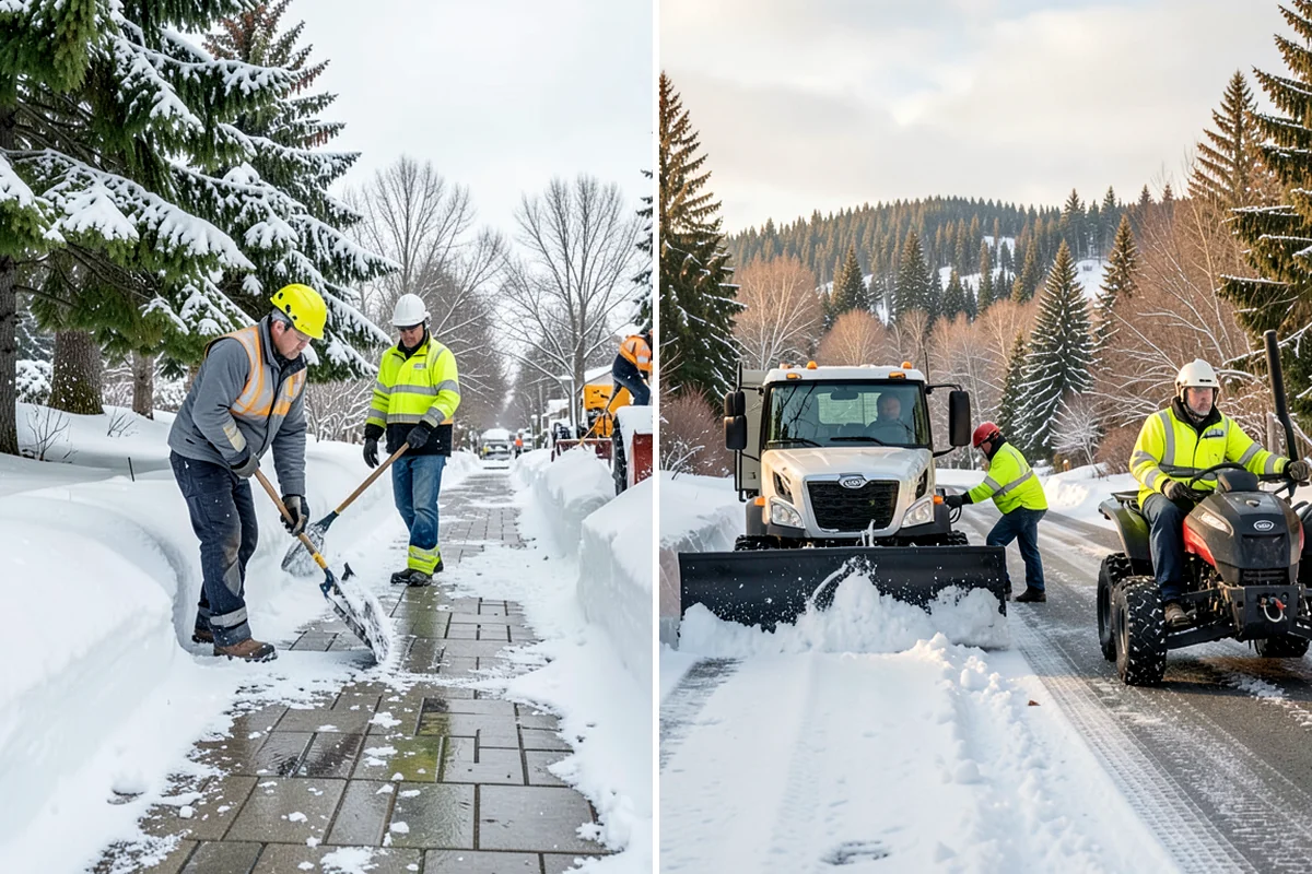 Hotel Sidewalk Clearing in DuPont, Pierce County, WA - Clear the arrival canopy and check-in walk as top priority