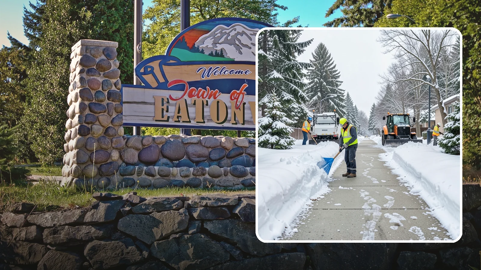 Hotel Sidewalk Clearing in Eatonville, Pierce County, WA - Guest-entrance sidewalk clearing for Western Washington hotels, keeping arrival walks, luggage paths, and side entries clear...