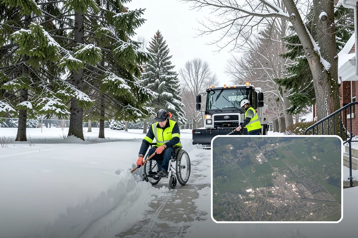 Hotel Sidewalk Clearing in Enumclaw, King County, WA - Around-the-clock coverage matches 24-hour guest arrivals