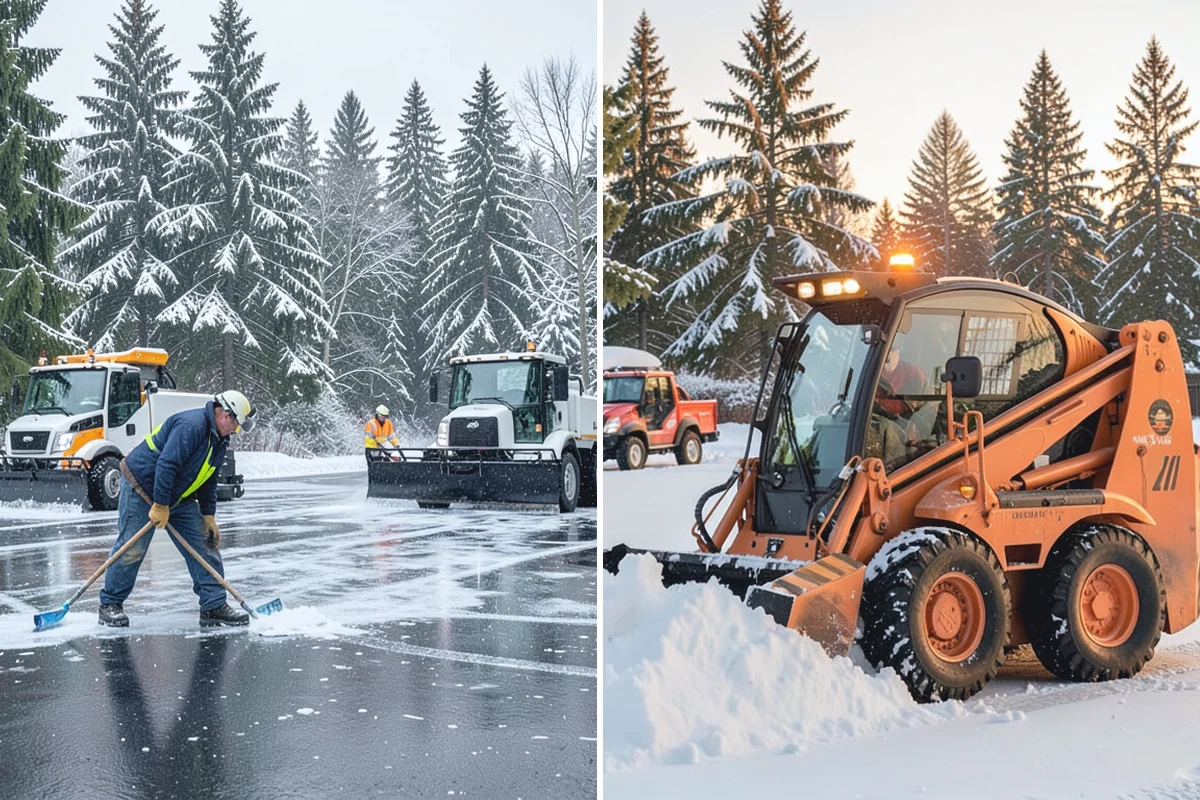 Hotel Sidewalk Clearing in Granite Falls, Snohomish County, WA - Clear the arrival canopy and check-in walk as top priority