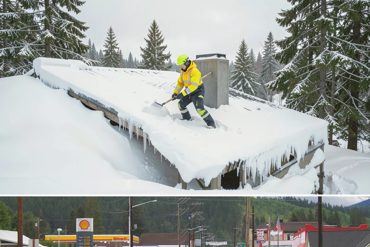 Hotel Sidewalk Clearing in Granite Falls, Snohomish County, WA - Hotel demand is steady from December through February, with overnight freezing drizzle posing the greatest risk to late-arriving...