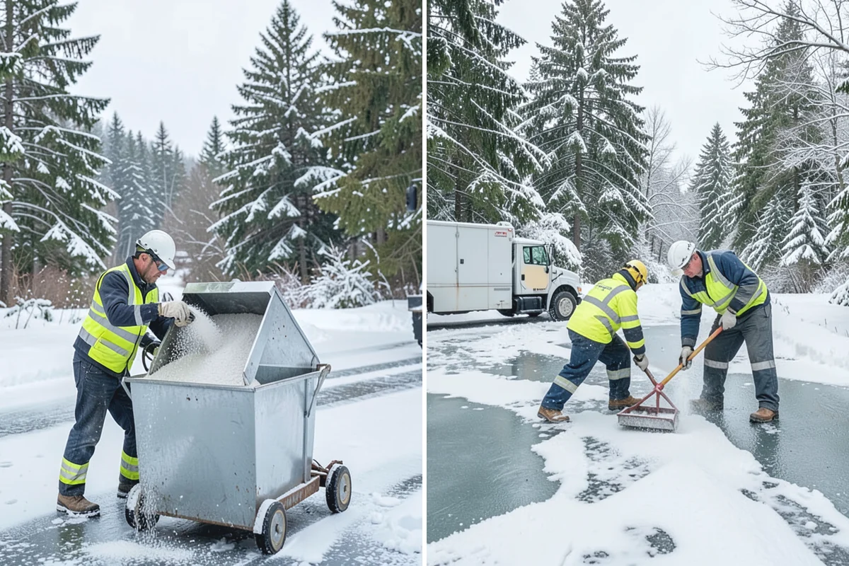 Hotel Sidewalk Clearing in Hamilton, Skagit County, WA - Clear the arrival canopy and check-in walk as top priority