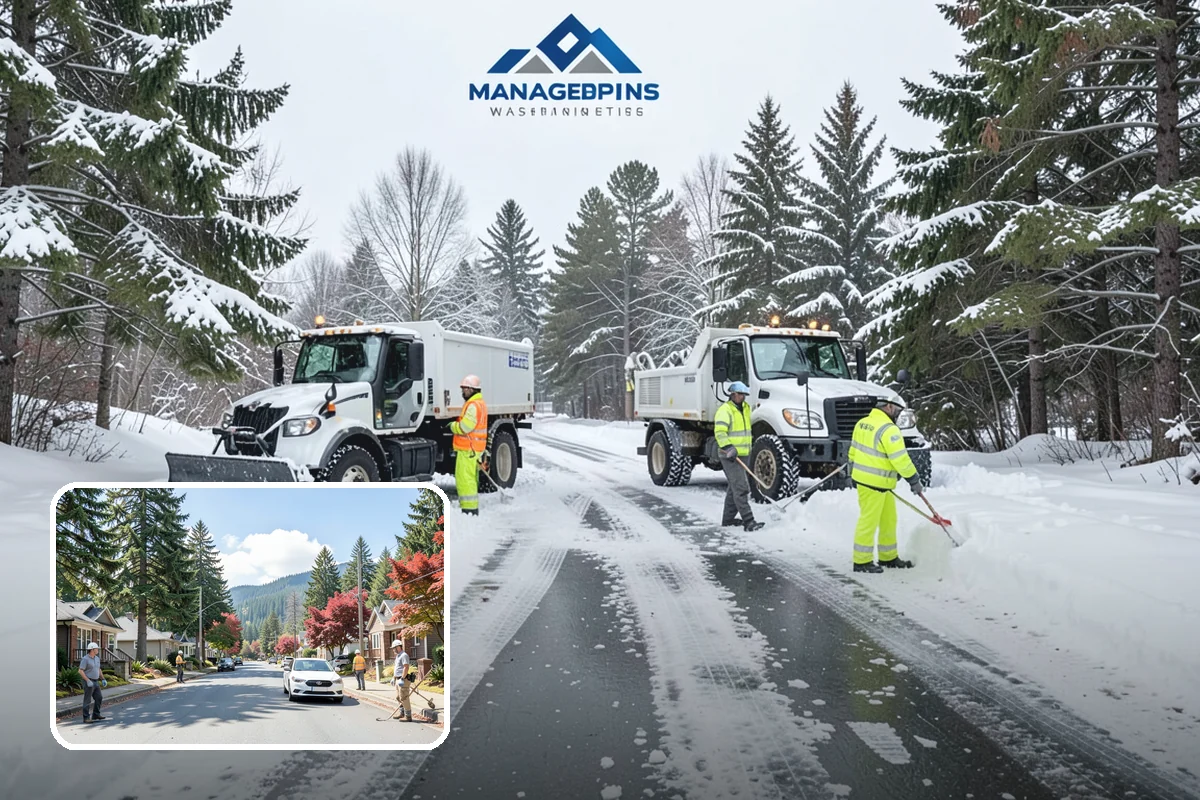 Hotel Sidewalk Clearing in Hunts Point, King County, WA - Around-the-clock coverage matches 24-hour guest arrivals