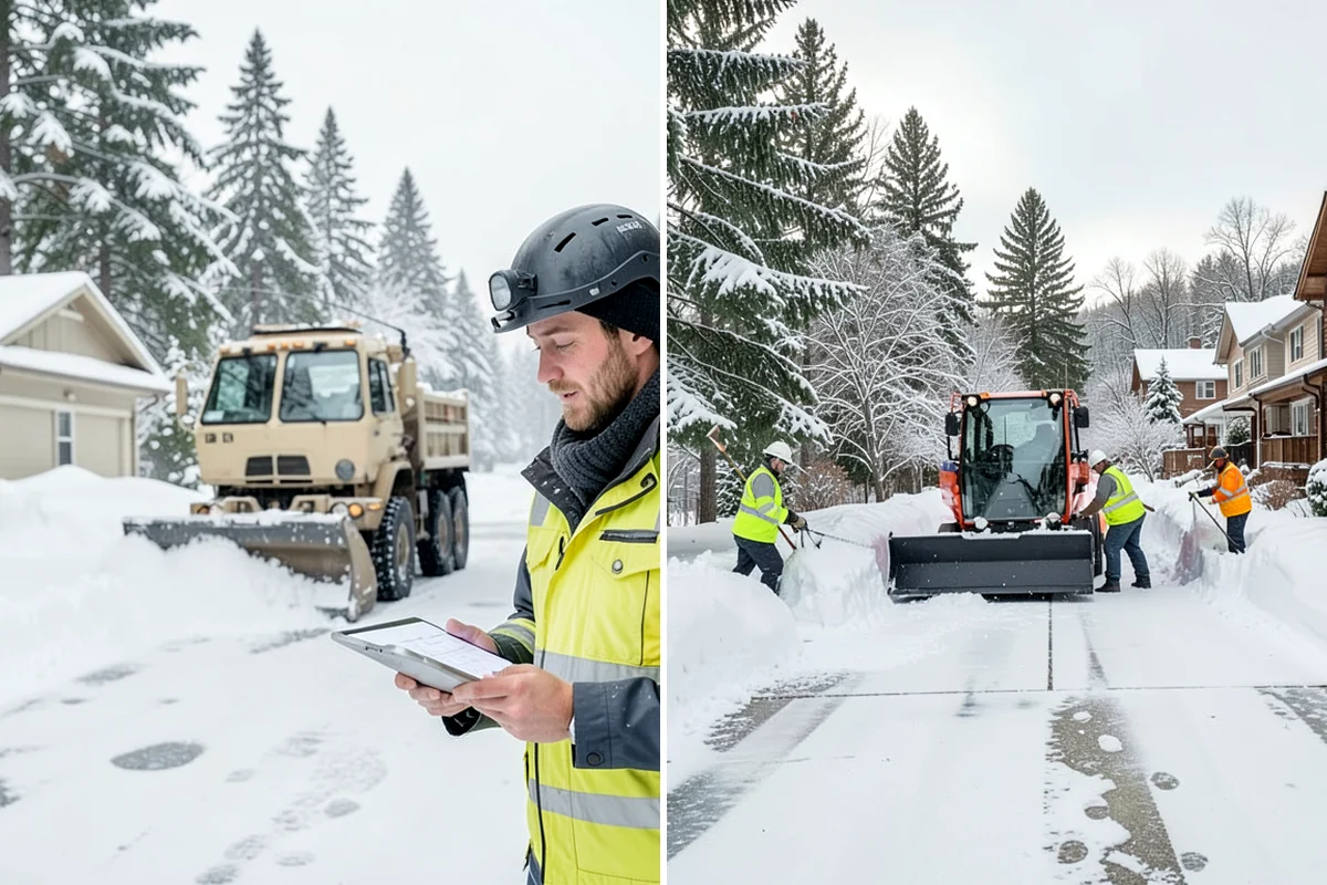 Hotel Sidewalk Clearing in Kenmore, King County, WA - Clear the arrival canopy and check-in walk as top priority