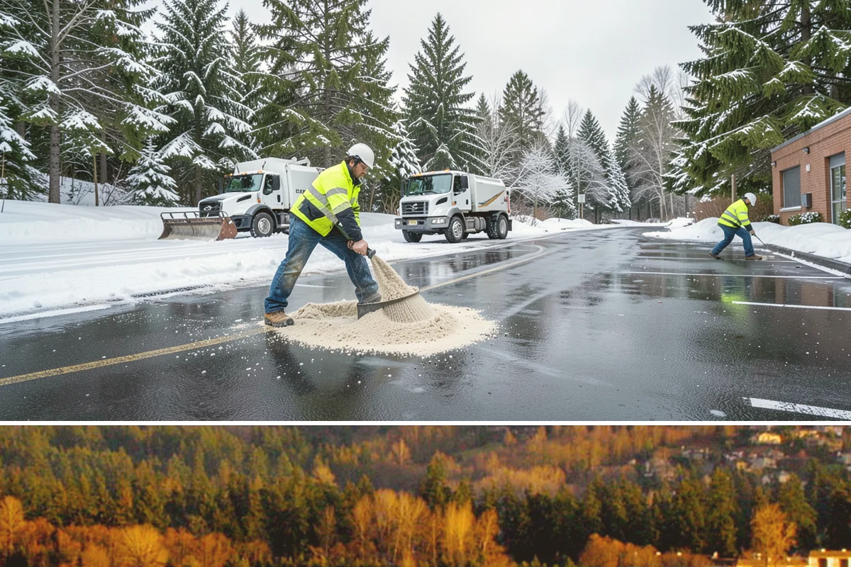 Hotel Sidewalk Clearing in Kenmore, King County, WA - Hotel demand is steady from December through February, with overnight freezing drizzle posing the greatest risk to late-arriving...