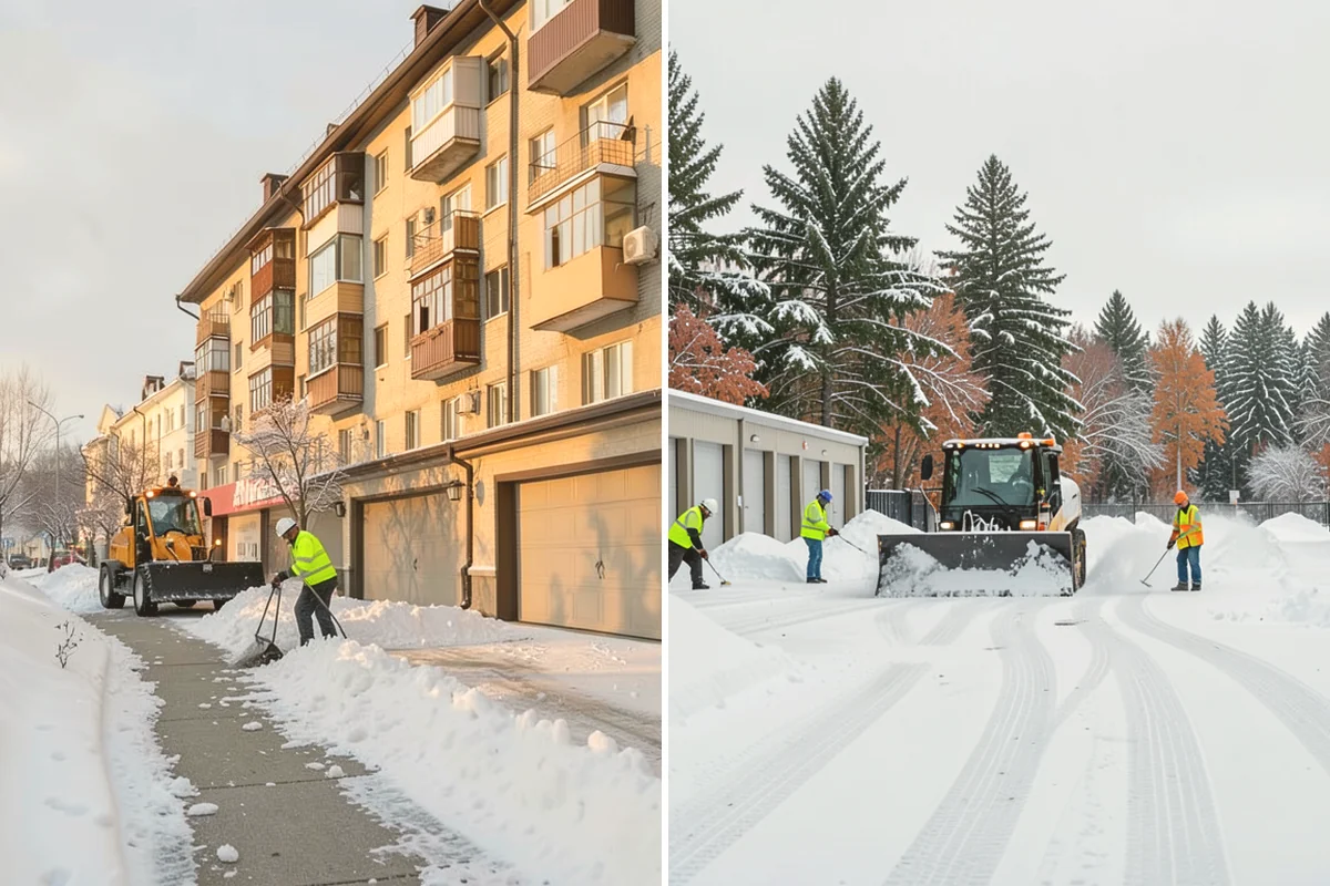 Hotel Sidewalk Clearing in Kirkland, King County, WA - Clear the arrival canopy and check-in walk as top priority