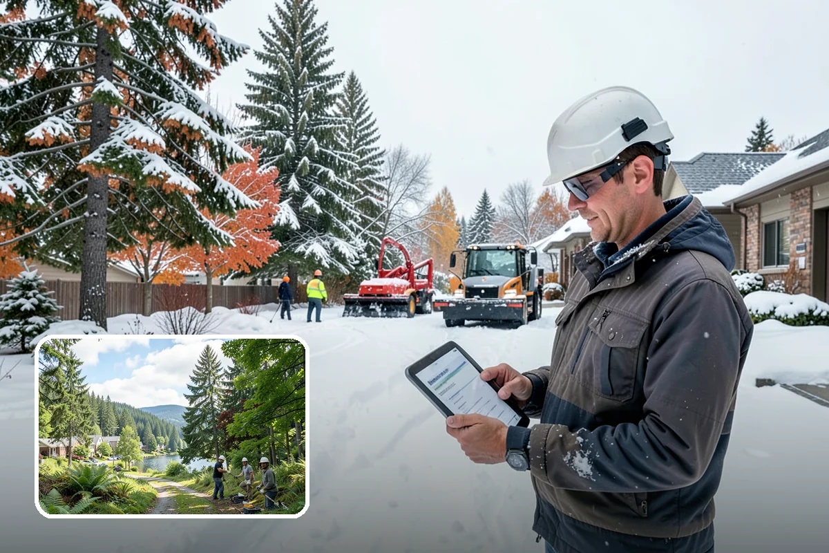 Hotel Sidewalk Clearing in Lake Forest Park, King County, WA - Around-the-clock coverage matches 24-hour guest arrivals