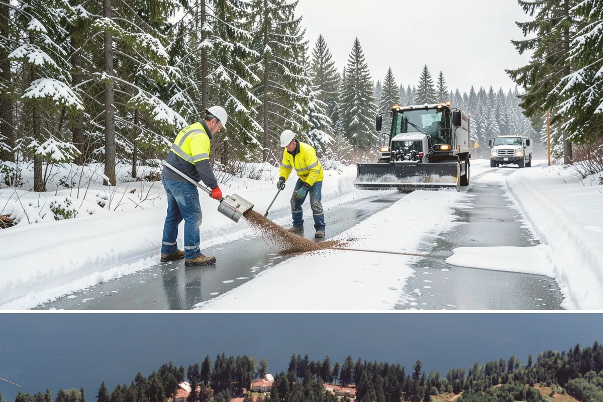 Hotel Sidewalk Clearing in Lakewood, Pierce County, WA - Hotel demand is steady from December through February, with overnight freezing drizzle posing the greatest risk to late-arriving...
