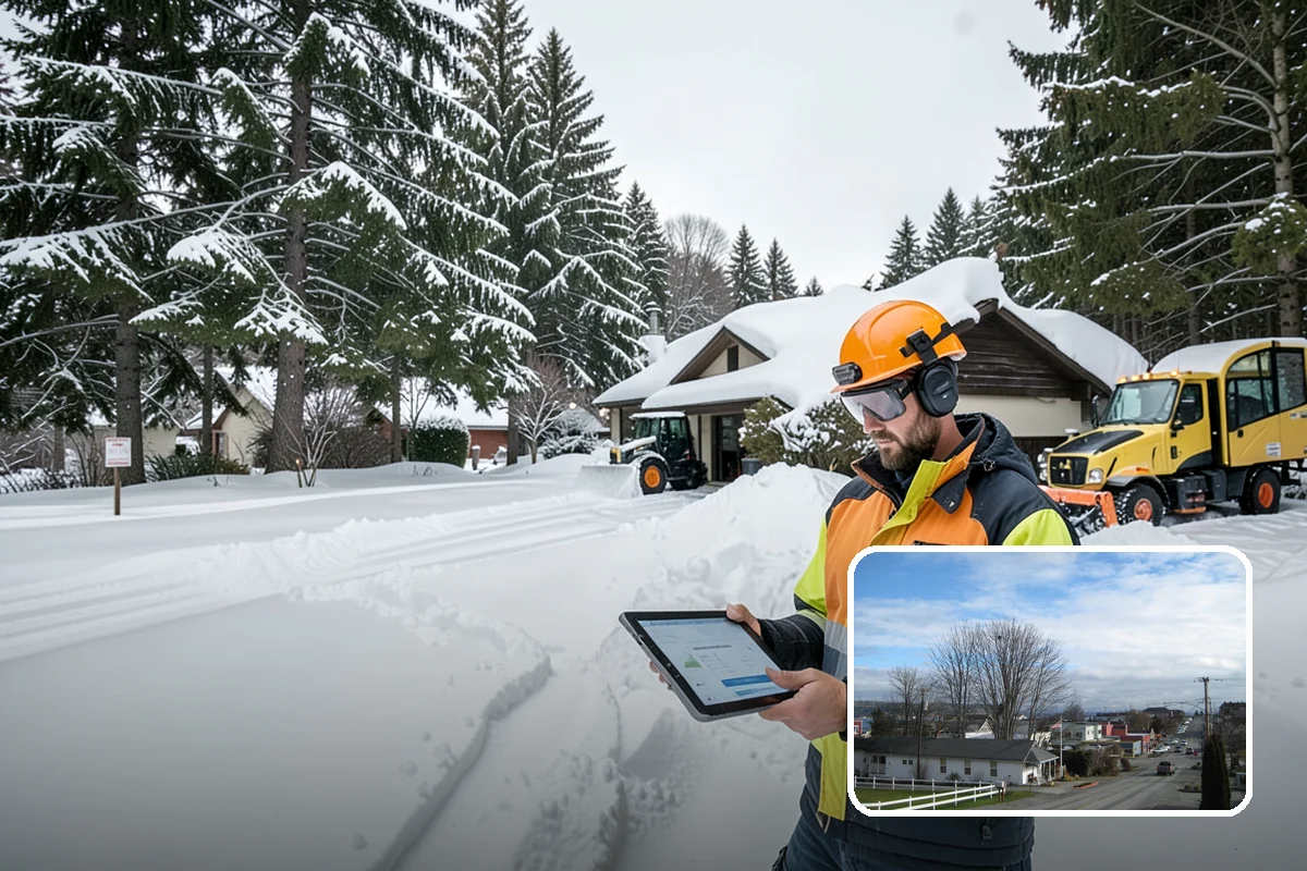 Hotel Sidewalk Clearing in Langley, Island County, WA - Around-the-clock coverage matches 24-hour guest arrivals