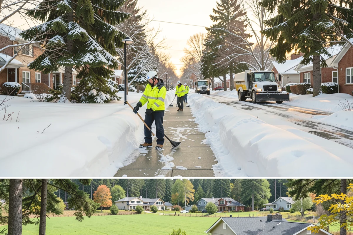 Hotel Sidewalk Clearing in Lyman, Skagit County, WA - Hotel demand is steady from December through February, with overnight freezing drizzle posing the greatest risk to late-arriving...