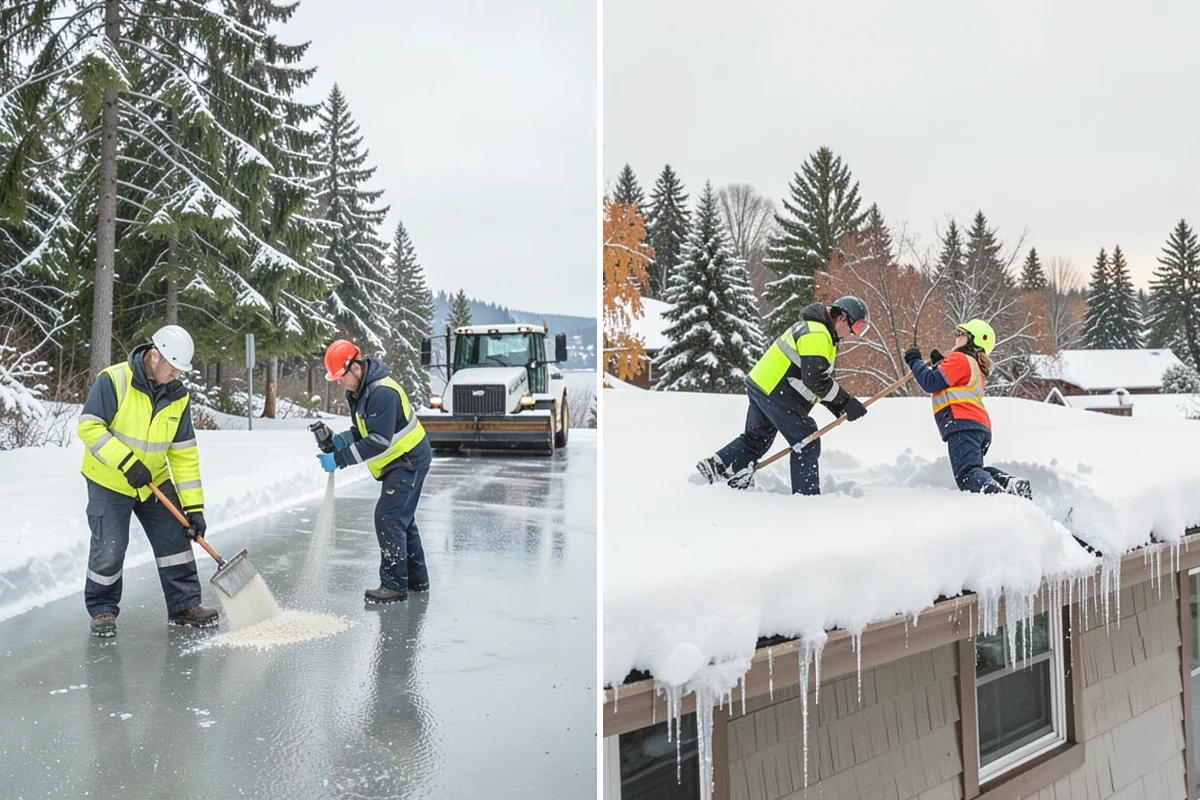 Hotel Sidewalk Clearing in Mill Creek, Snohomish County, WA - Clear the arrival canopy and check-in walk as top priority