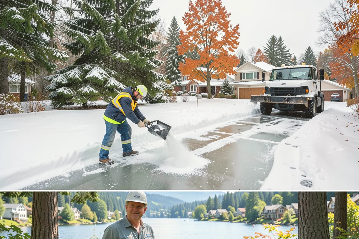Hotel Sidewalk Clearing in Milton, King County, WA - Hotel demand is steady from December through February, with overnight freezing drizzle posing the greatest risk to late-arriving...