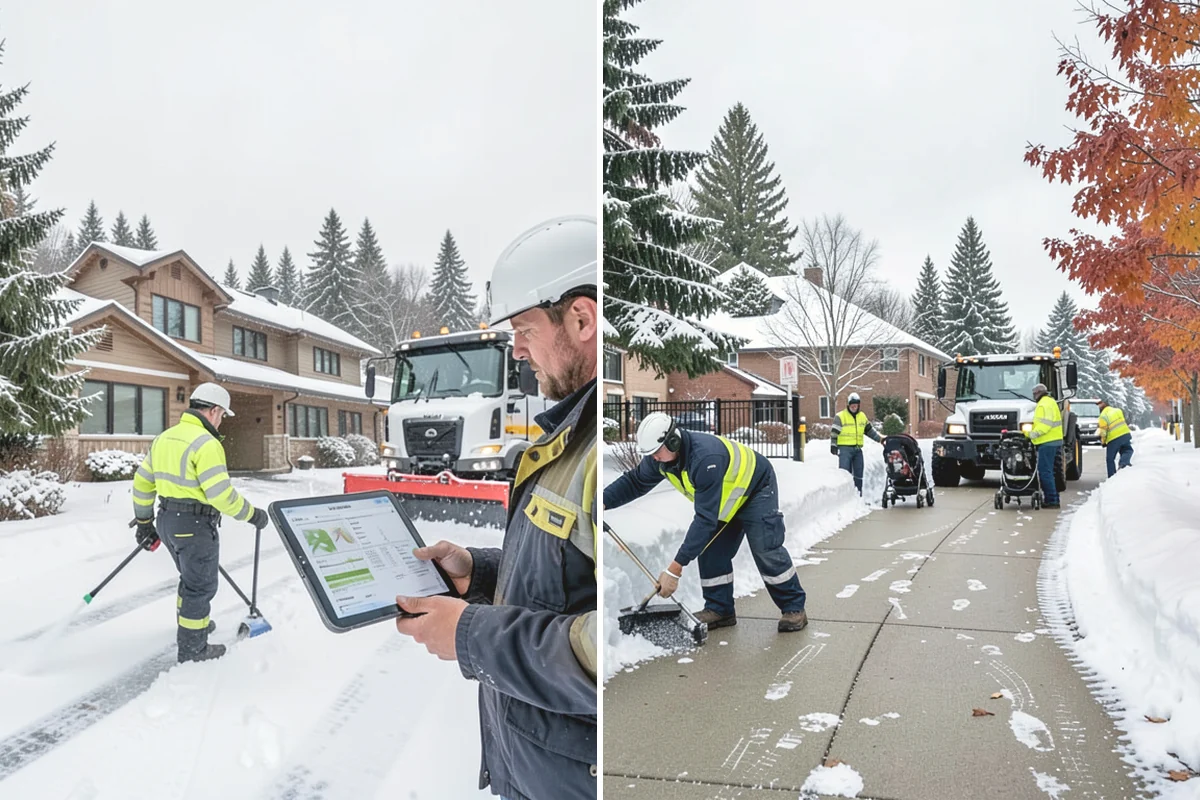 Hotel Sidewalk Clearing in Mukilteo, Snohomish County, WA - Clear the arrival canopy and check-in walk as top priority
