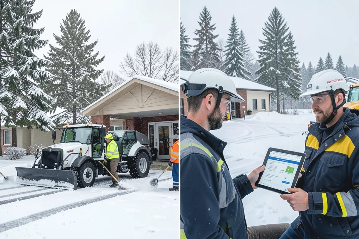 Hotel Sidewalk Clearing in Renton, King County, WA - Clear the arrival canopy and check-in walk as top priority