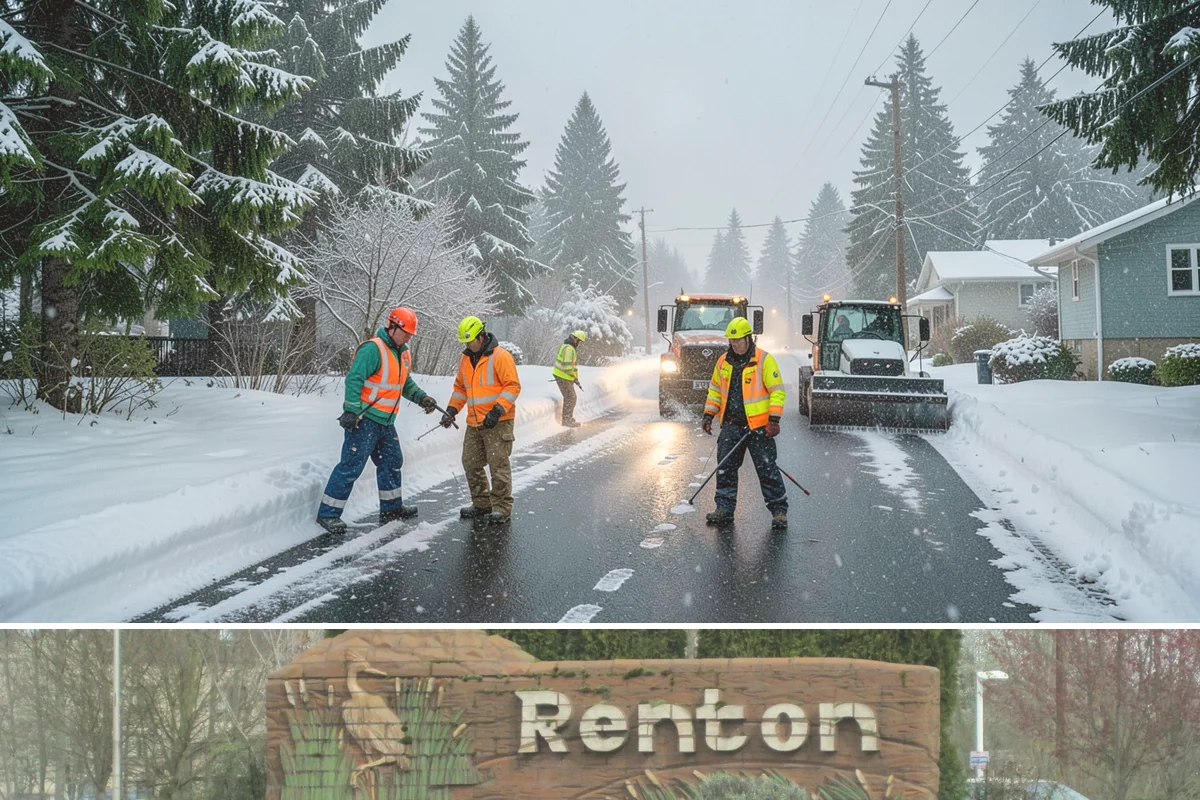 Hotel Sidewalk Clearing in Renton, King County, WA - Hotel demand is steady from December through February, with overnight freezing drizzle posing the greatest risk to late-arriving...