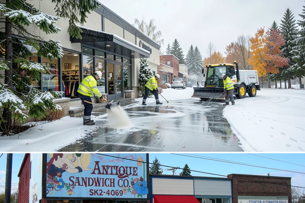 Hotel Sidewalk Clearing in Ruston, Pierce County, WA - Hotel demand is steady from December through February, with overnight freezing drizzle posing the greatest risk to late-arriving...