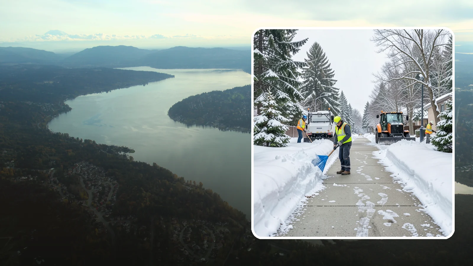 Hotel Sidewalk Clearing in Sammamish, King County, WA - Guest-entrance sidewalk clearing for Western Washington hotels, keeping arrival walks, luggage paths, and side entries clear...