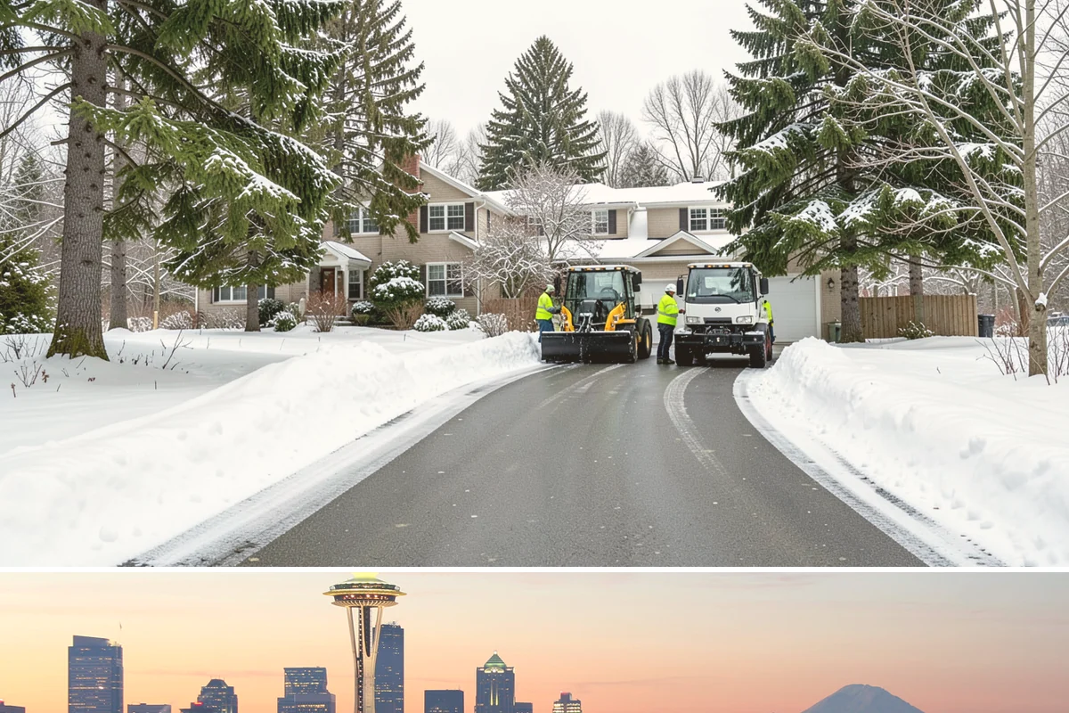 Hotel Sidewalk Clearing in Seattle, King County, WA - Hotel demand is steady from December through February, with overnight freezing drizzle posing the greatest risk to late-arriving...