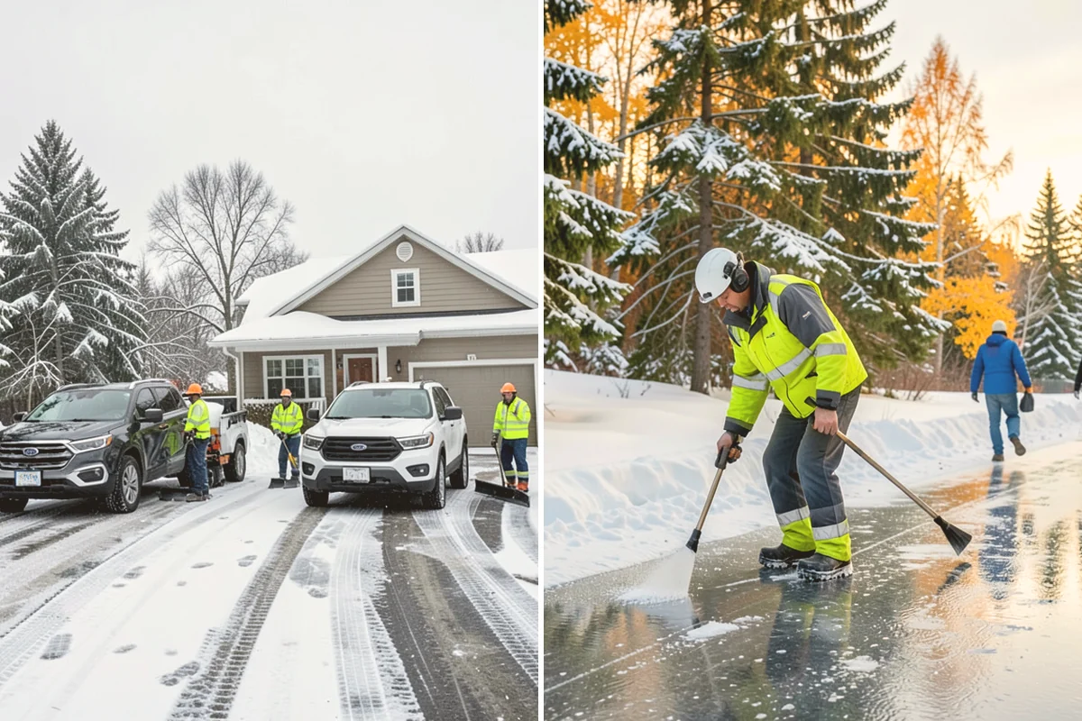 Hotel Sidewalk Clearing in Snohomish, Snohomish County, WA - Clear the arrival canopy and check-in walk as top priority