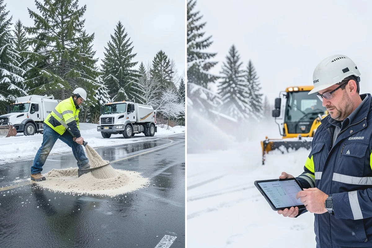 Hotel Sidewalk Clearing in Sumner, Pierce County, WA - Clear the arrival canopy and check-in walk as top priority