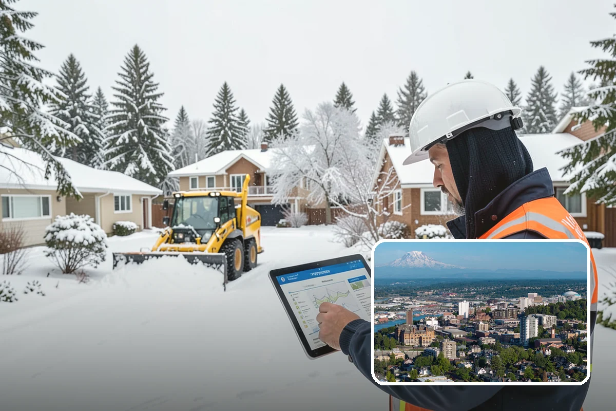 Hotel Sidewalk Clearing in Tacoma, Pierce County, WA - Around-the-clock coverage matches 24-hour guest arrivals