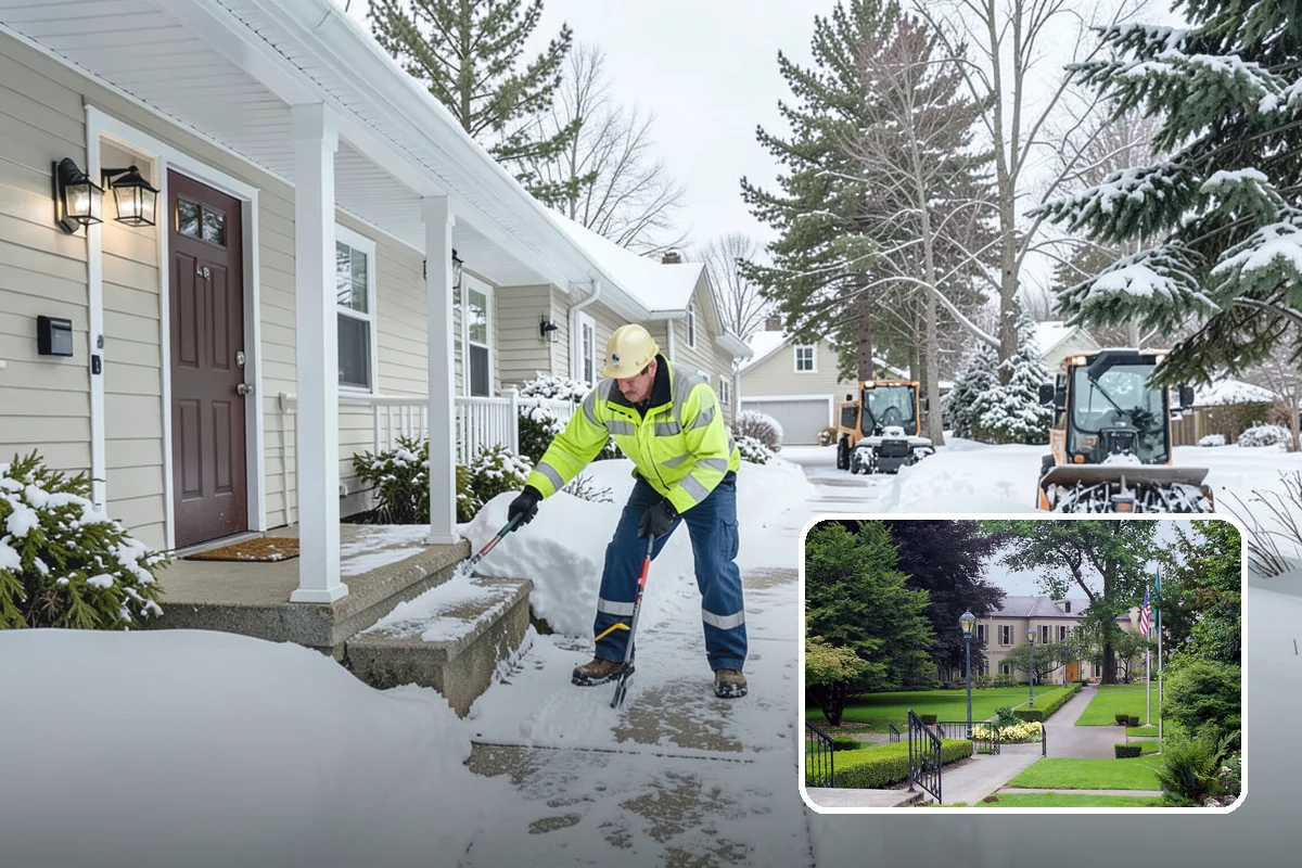 Hotel Sidewalk Clearing in Woodinville, King County, WA - Around-the-clock coverage matches 24-hour guest arrivals