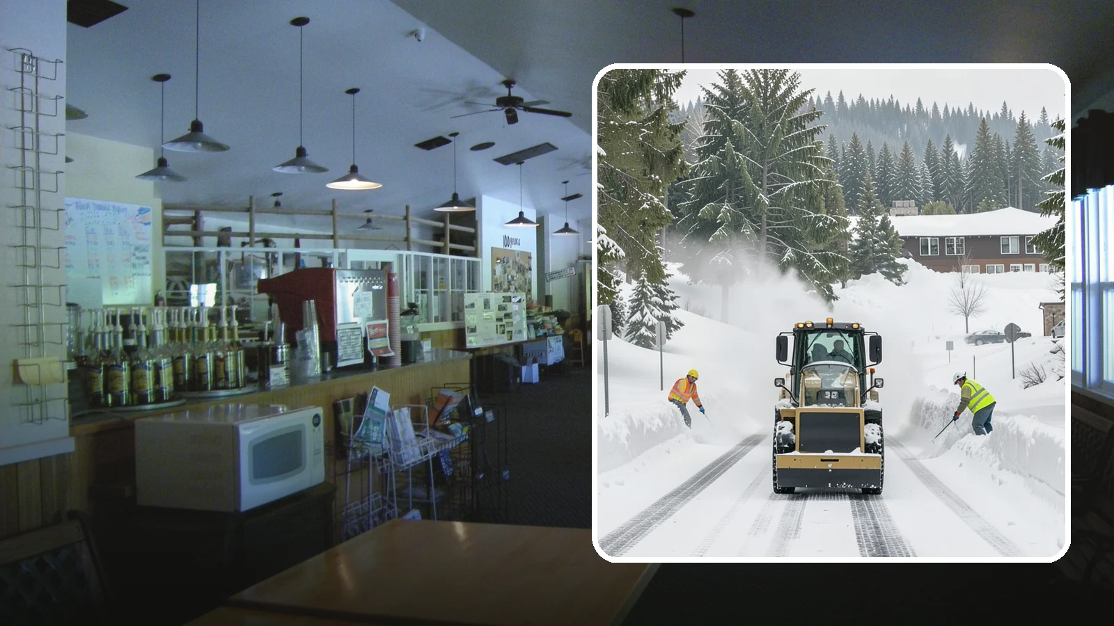 Hotel Snow Plowing in Black Diamond, King County, WA - We plow hotel lots, the porte-cochere, and guest entrances around the clock so arriving travelers always find safe access.