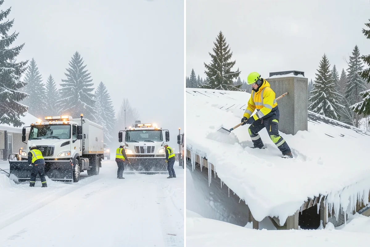 Hotel Snow Plowing in Black Diamond, King County, WA - Set 24-hour priorities for the porte-cochere, entrances, and guest lot