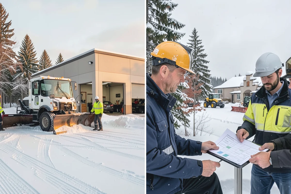 Hotel Snow Plowing in Buckley, Pierce County, WA - Set 24-hour priorities for the porte-cochere, entrances, and guest lot
