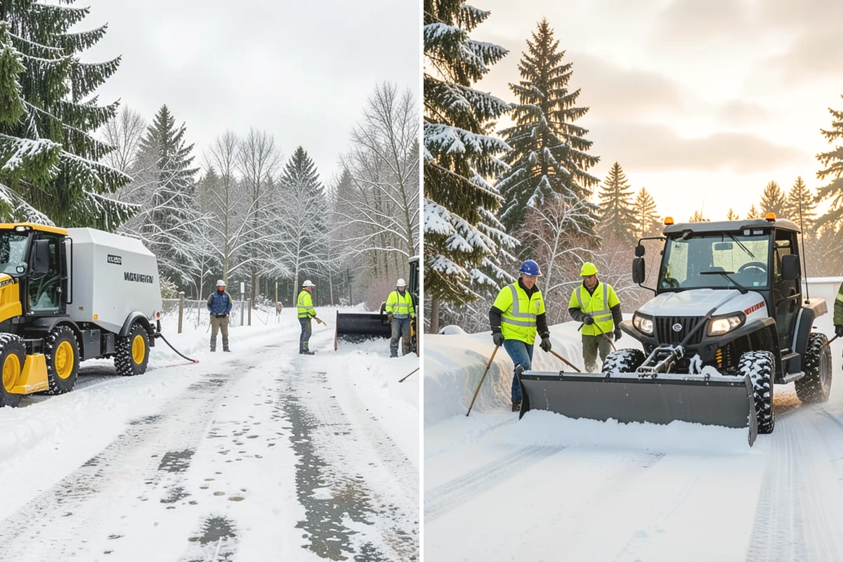 Hotel Snow Plowing in Burlington, Skagit County, WA - Set 24-hour priorities for the porte-cochere, entrances, and guest lot