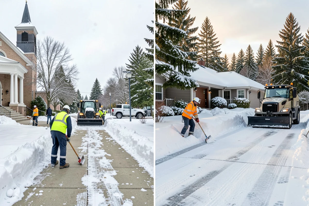 Hotel Snow Plowing in Clyde Hill, King County, WA - Set 24-hour priorities for the porte-cochere, entrances, and guest lot