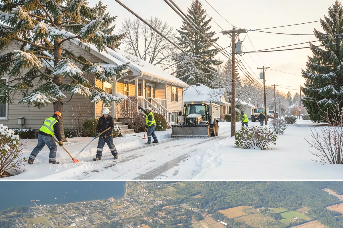 Hotel Snow Plowing in Coupeville, Island County, WA - Arrange 24-hour seasonal coverage before winter so guests always arrive to a clear entrance.