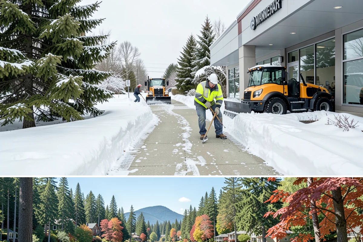 Hotel Snow Plowing in Covington, King County, WA - Arrange 24-hour seasonal coverage before winter so guests always arrive to a clear entrance.
