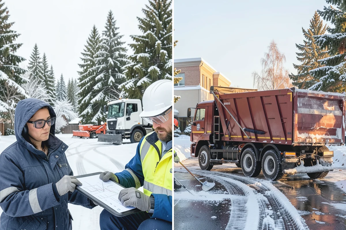 Hotel Snow Plowing in Darrington, Snohomish County, WA - Set 24-hour priorities for the porte-cochere, entrances, and guest lot