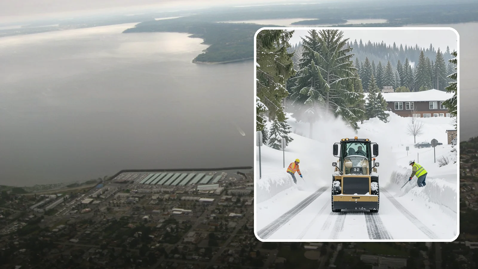 Hotel Snow Plowing in Des Moines, King County, WA - We plow hotel lots, the porte-cochere, and guest entrances around the clock so arriving travelers always find safe access.