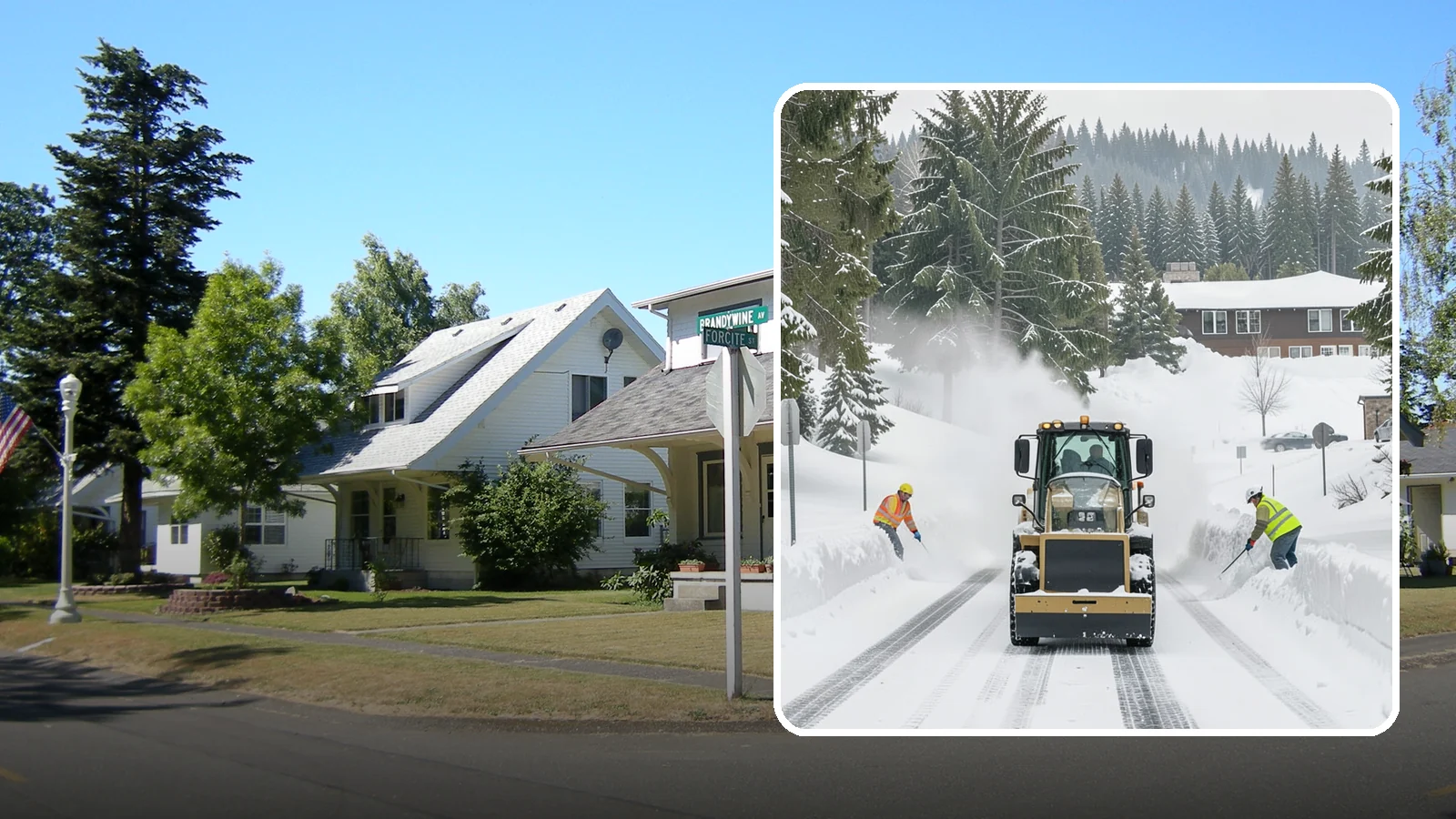 Hotel Snow Plowing in DuPont, Pierce County, WA - We plow hotel lots, the porte-cochere, and guest entrances around the clock so arriving travelers always find safe access.
