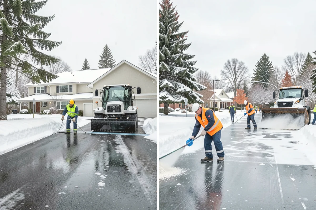 Hotel Snow Plowing in Duvall, King County, WA - Set 24-hour priorities for the porte-cochere, entrances, and guest lot