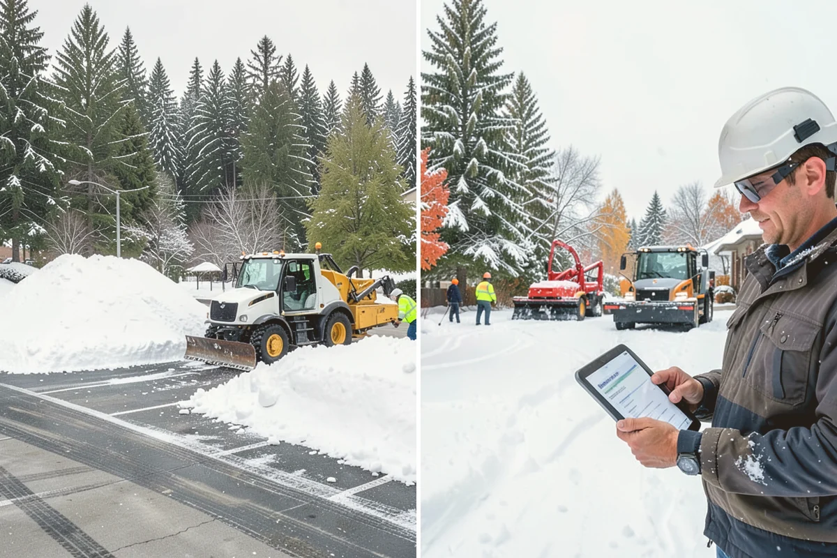 Hotel Snow Plowing in Eatonville, Pierce County, WA - Set 24-hour priorities for the porte-cochere, entrances, and guest lot