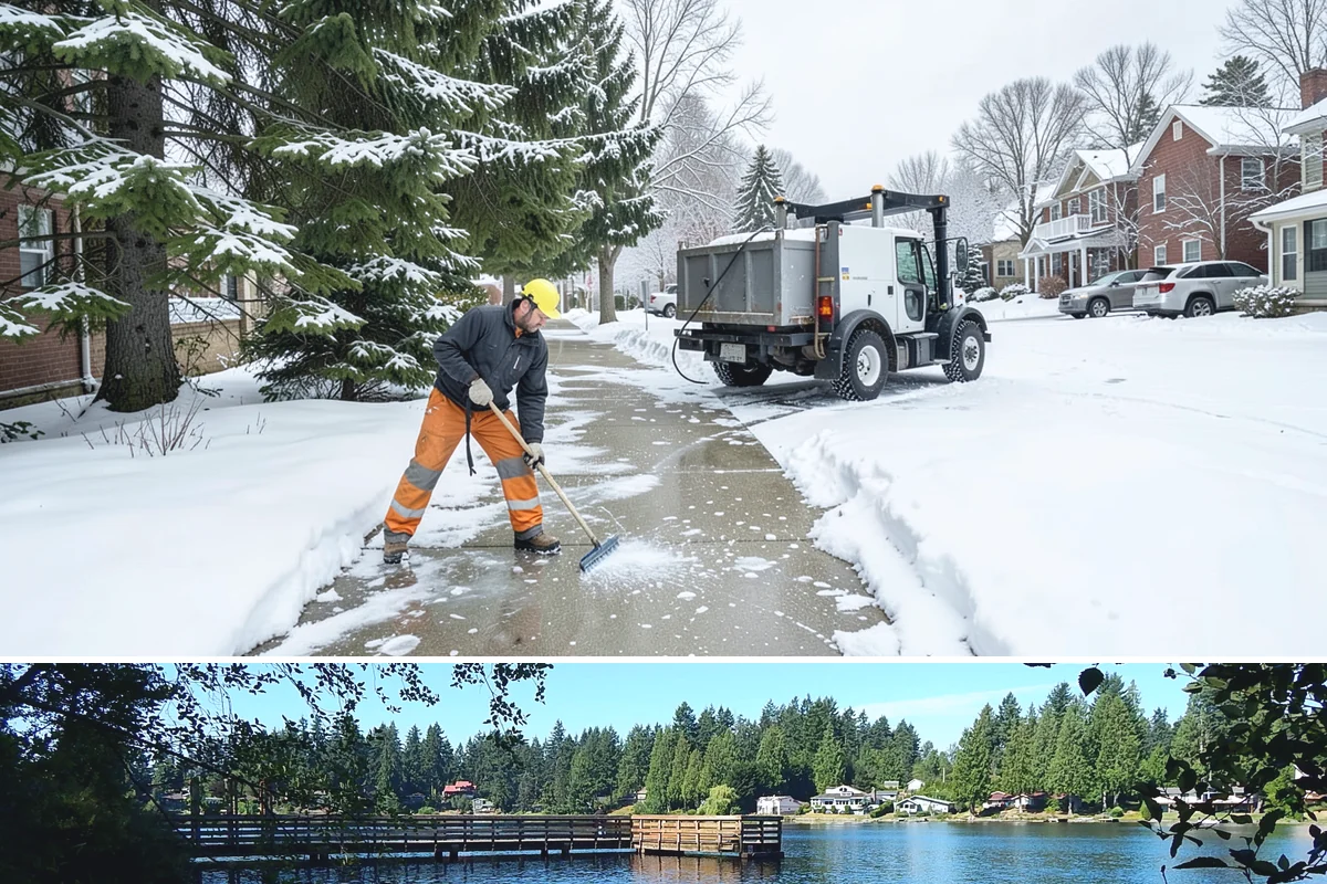 Hotel Snow Plowing in Federal Way, King County, WA - Arrange 24-hour seasonal coverage before winter so guests always arrive to a clear entrance.