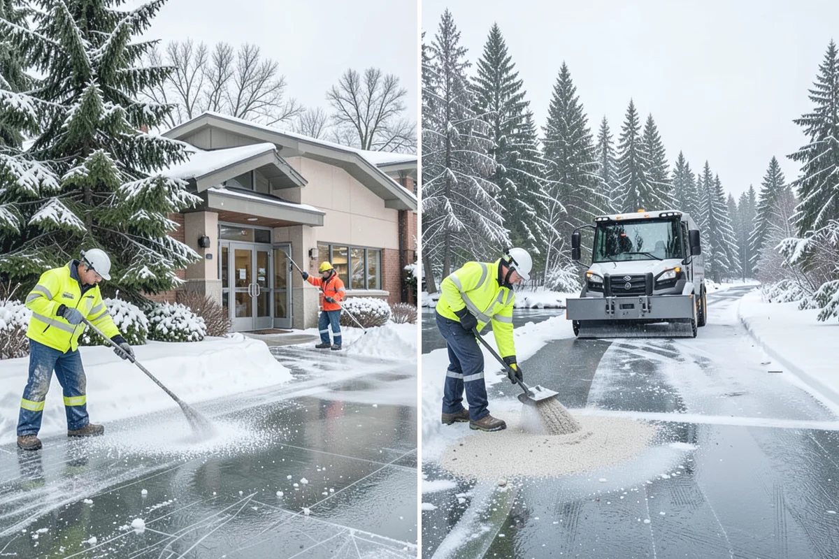 Hotel Snow Plowing in Hamilton, Skagit County, WA - Set 24-hour priorities for the porte-cochere, entrances, and guest lot