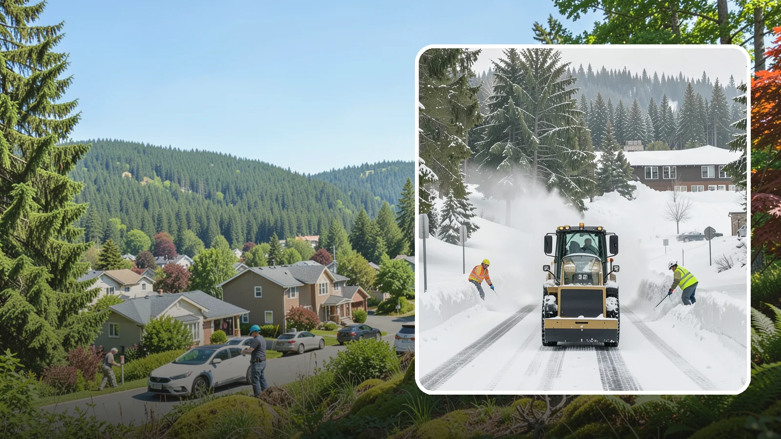 Hotel Snow Plowing in Index, Snohomish County, WA - We plow hotel lots, the porte-cochere, and guest entrances around the clock so arriving travelers always find safe access.