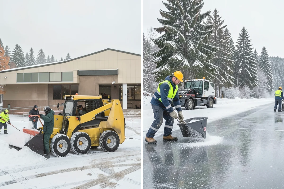 Hotel Snow Plowing in Issaquah, King County, WA - Set 24-hour priorities for the porte-cochere, entrances, and guest lot