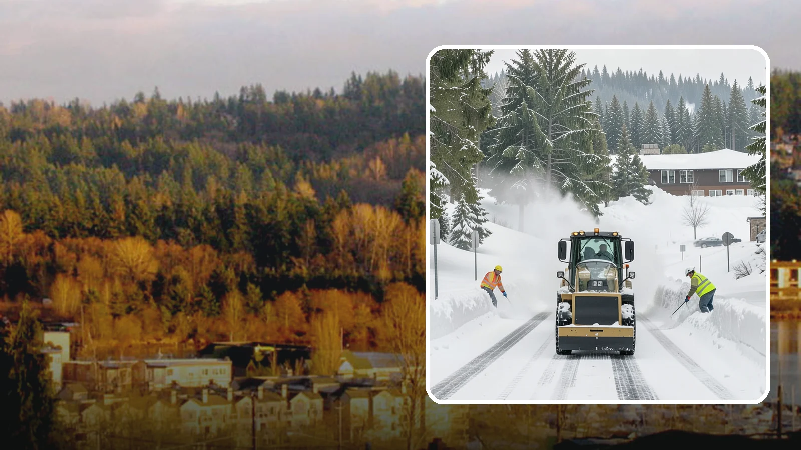 Hotel Snow Plowing in Kenmore, King County, WA - We plow hotel lots, the porte-cochere, and guest entrances around the clock so arriving travelers always find safe access.