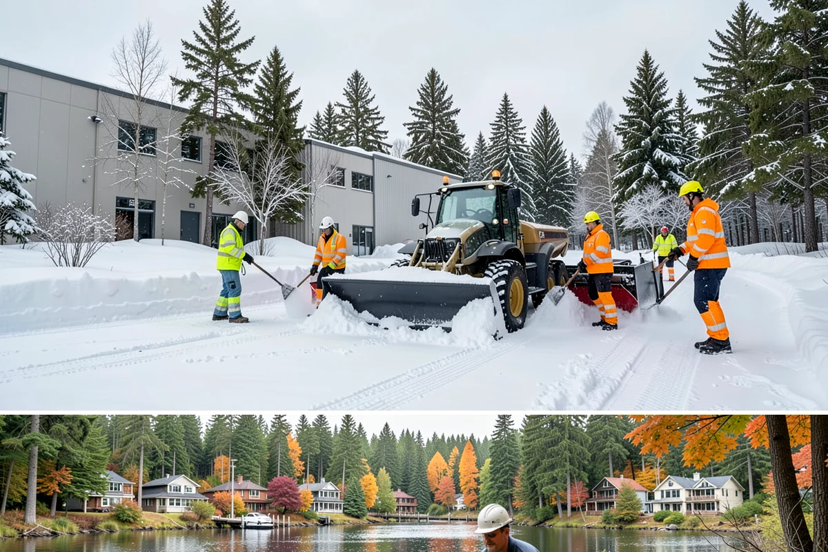 Hotel Snow Plowing in La Conner, Skagit County, WA - Arrange 24-hour seasonal coverage before winter so guests always arrive to a clear entrance.