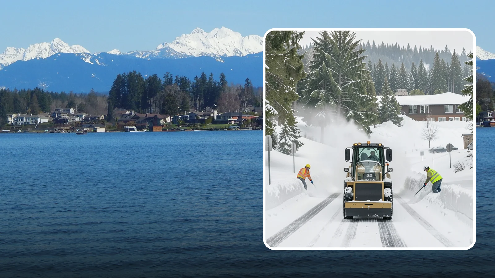 Hotel Snow Plowing in Lake Stevens, Snohomish County, WA - We plow hotel lots, the porte-cochere, and guest entrances around the clock so arriving travelers always find safe access.