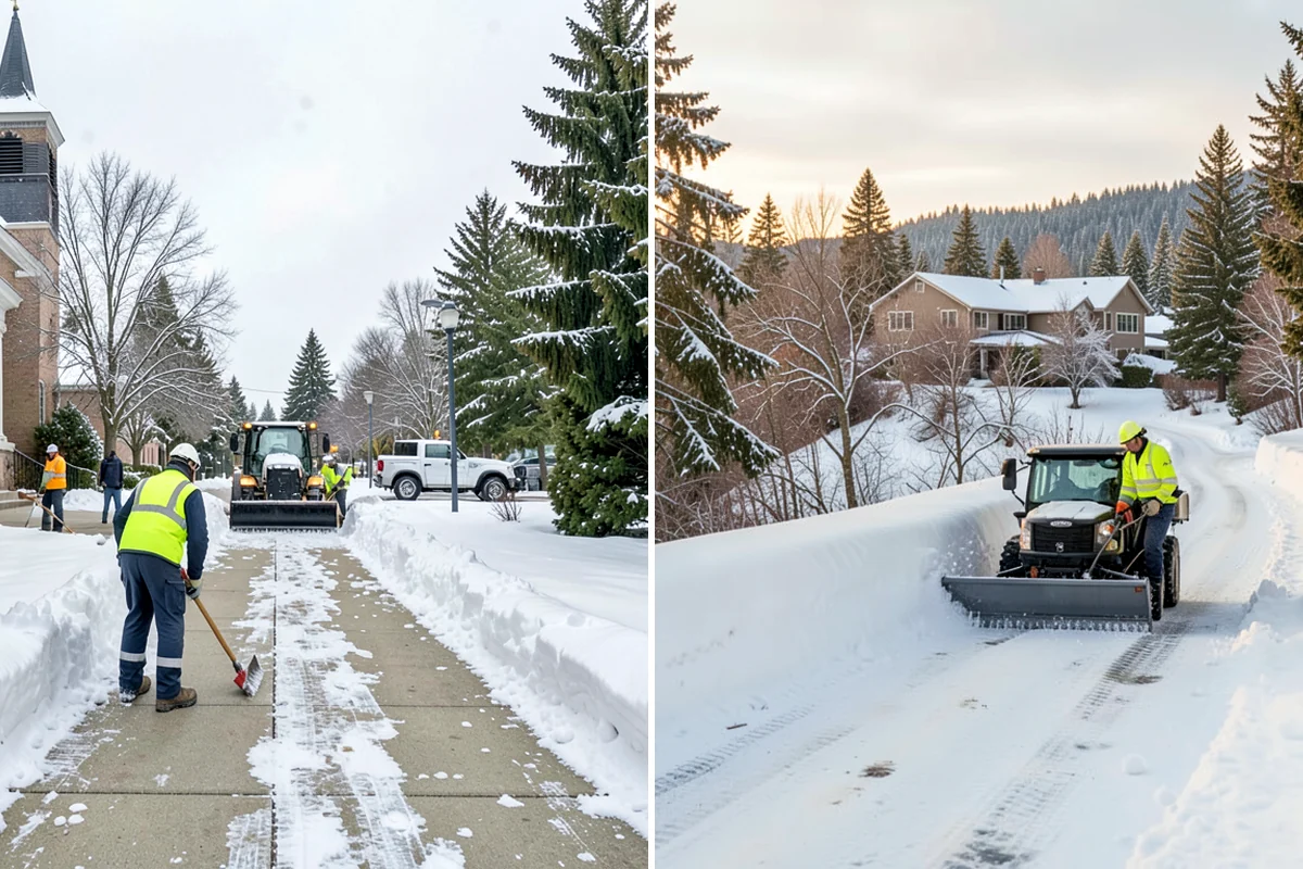 Hotel Snow Plowing in Lakewood, Pierce County, WA - Set 24-hour priorities for the porte-cochere, entrances, and guest lot